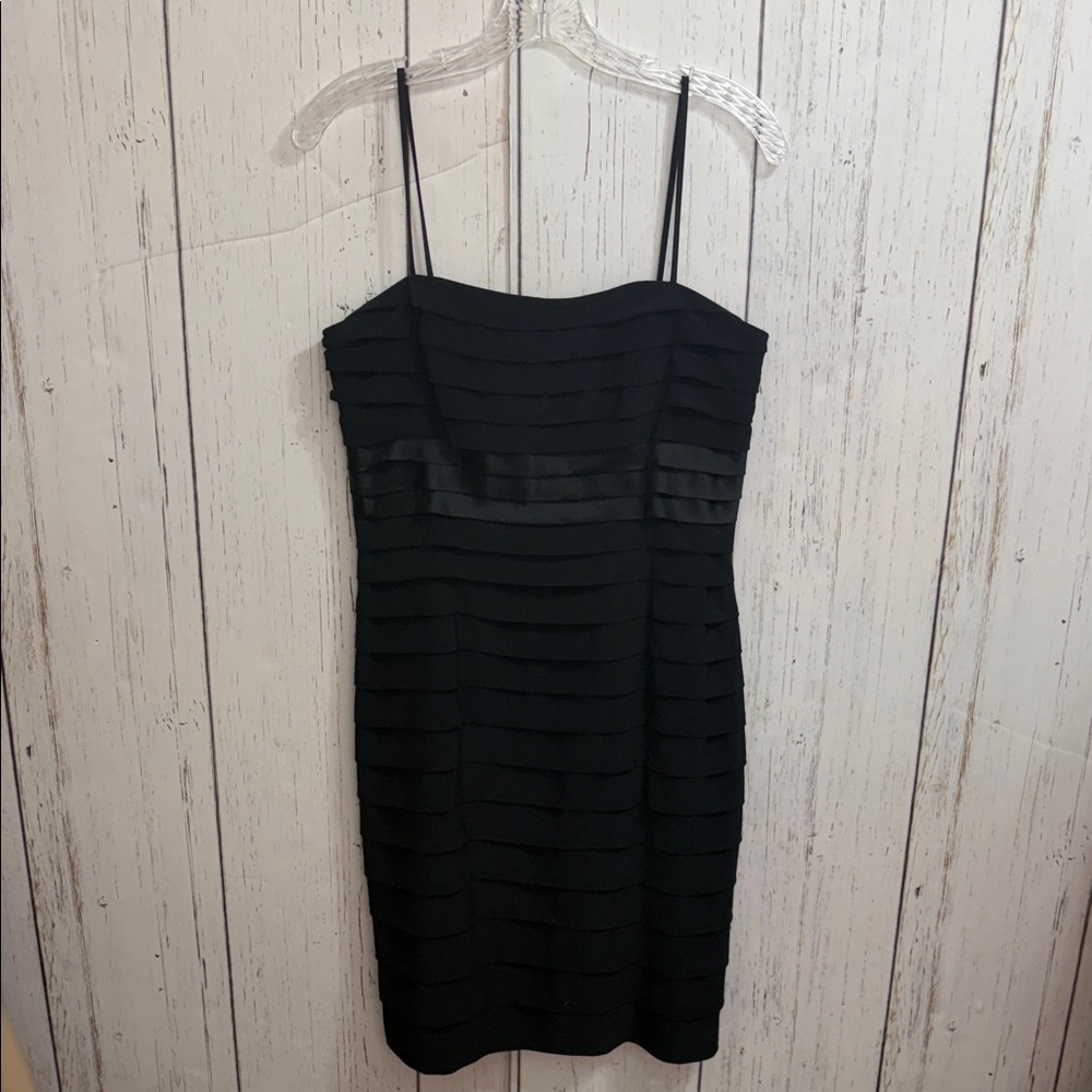 Anne Klein Black Strapless Dress